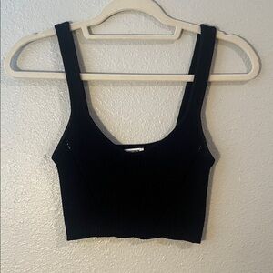 Black knit Women's Top